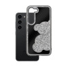 Etui TEDDY BEAR na telefon Samsung Galaxy S24 FE 5G S721 damskie dziewczęce na prezent urodziny święta srebrne