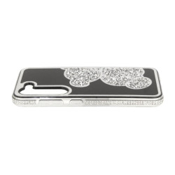 Etui TEDDY BEAR na telefon Samsung Galaxy S24 FE 5G S721 damskie dziewczęce na prezent urodziny święta srebrne