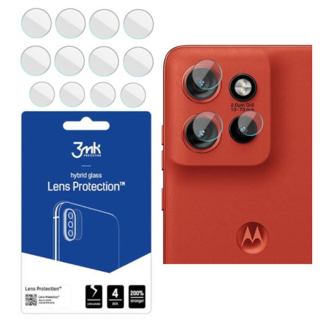3MK FLEXIBLE GLASS szkło hybrydowe na telefon motorola edge 50 neo 5G / 60 neo 5G / thinkphone 25 5G camera lens 4szt
