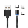 Kabel PC 3w1 iPhone Lightning - micro USB - USB-C przewód magnetyczny LED