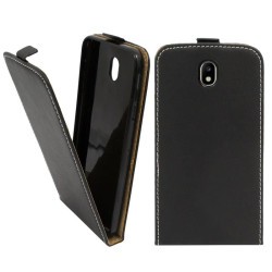 Etui pionowe z klapką SLIM FLEX na telefon Samsung Galaxy J7 2017 J730 czarne HQ