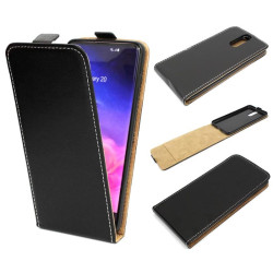 Etui pionowe z klapką SLIM FLEX na telefon Huawei Mate 10 Lite czarne HQ