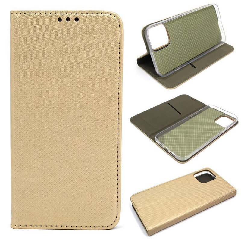 Etui Smart Magnet na telefon Apple iPhone 12 Pro Max A2342 złote