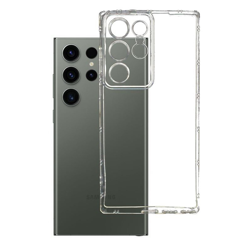 ETUI PANCERNE ANTISHOCK na telefon Samsung Galaxy S23 Ultra S918 bezbarwne