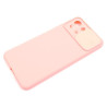Etui Silicone Lens na telefon Xiaomi Mi 11 Lite / Mi 11 Lite 5G / 11 Lite 5G NE różowe