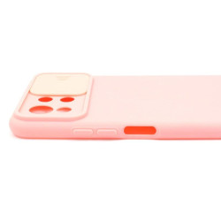 Etui Silicone Lens na telefon Xiaomi Mi 11 Lite / Mi 11 Lite 5G / 11 Lite 5G NE różowe