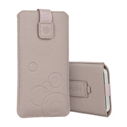 Etui Kieszonka Wonder L na telefon iPhone 12 Mini 13 Mini 7 8 SE2 2020 SE3 2022 beżowe