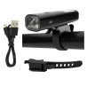 Lampka rowerowa LED 400 lumenów na przód rower USB akumulator czarna