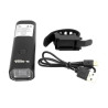 Lampka rowerowa LED 400 lumenów na przód rower USB akumulator czarna