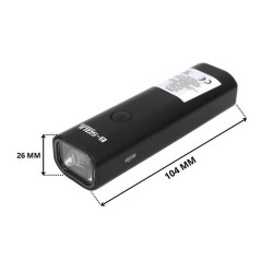 Lampka rowerowa LED 400 lumenów na przód rower USB akumulator czarna