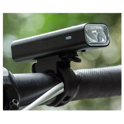 Lampka rowerowa LED 400 lumenów na przód rower USB akumulator czarna