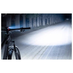 Lampka rowerowa LED 400 lumenów na przód rower USB akumulator czarna