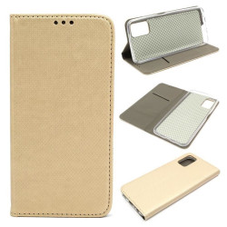 Etui Smart Magnet na telefon Samsung Galaxy A03S A037 złote