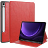 ETUI LEATHER CASE PEN na tablet Samsung Galaxy Tab S9 / Tab S9 FE / Tab S10 FE 11 / 10.9 cali czerwone z miejscem na rysik