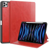 ETUI LEATHER CASE PEN na tablet Apple iPad Air 11 6 gen M2 2024 / 5 gen 2022 / 4 gen 2020 czerwone z miejscem na rysik