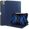 ETUI LEATHER CASE PEN na tablet Apple iPad Air 11 6 gen M2 2024 / 5 gen 2022 / 4 gen 2020 granatowe z miejscem na rysik