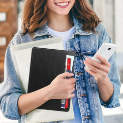 ETUI LEATHER CASE PEN na tablet Lenovo Tab P12 TB-370 / Pad Pro TB-371 12.7 cali czarne z miejscem na rysik