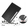 ETUI LEATHER CASE PEN na tablet Samsung Galaxy Tab S9+ / Tab S9 FE+ 12.4 cali czarne z miejscem na rysik