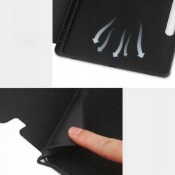 ETUI LEATHER CASE PEN na tablet Samsung Galaxy Tab S9+ / Tab S9 FE+ 12.4 cali czarne z miejscem na rysik