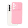 Etui SILICONE LENS na telefon Samsung Galaxy S23 FE 5G S711 jasnoróżowe