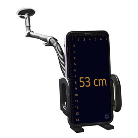 Uchwyt samochodowy na telefon / smartfon / nawigację / GPS szyba kratka długi 53cm PL81 MOCNY HOLDER
