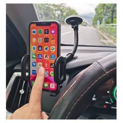 Uchwyt samochodowy na telefon / smartfon / nawigację / GPS szyba kratka długi 53cm PL81 MOCNY HOLDER