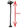 Uchwyt samochodowy na telefon / smartfon / nawigację / GPS szyba kratka długi 53cm PL81 MOCNY HOLDER