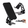 Podstawka / stojak / statyw / uchwyt biurkowy metalowy na telefon / tablet czarna