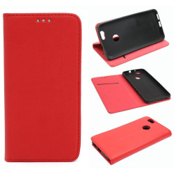 Etui Smart Magnet na telefon Huawei NOVA CAN-L11 czerwony