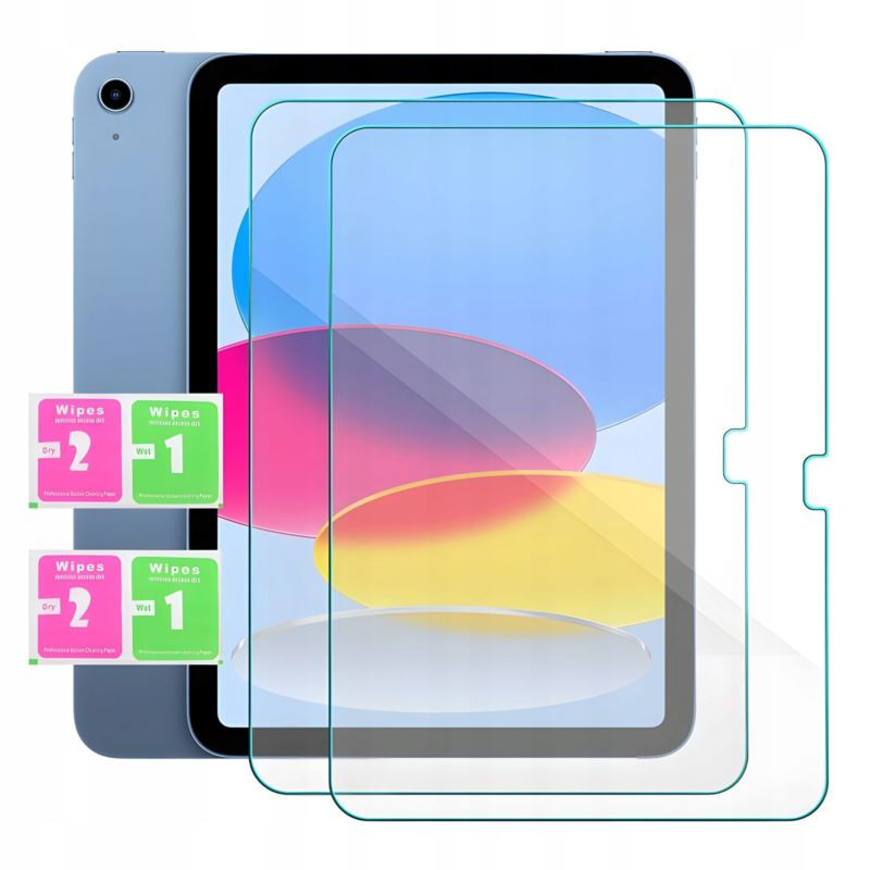 2 x 9H SZKŁO hartowane ochronne na tablet Apple iPad 10 gen 2022 A2696 A2757 / iPad 11 gen 2025 A16 A3354 A3355