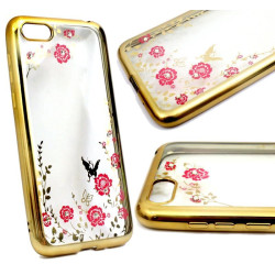 Etui Bumper Glossy Diamond na telefon Huawei Y5 2018 złote