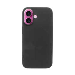 Etui Mercury MagSafe SILICONE na telefon Apple iPhone 16 A3287 czarne