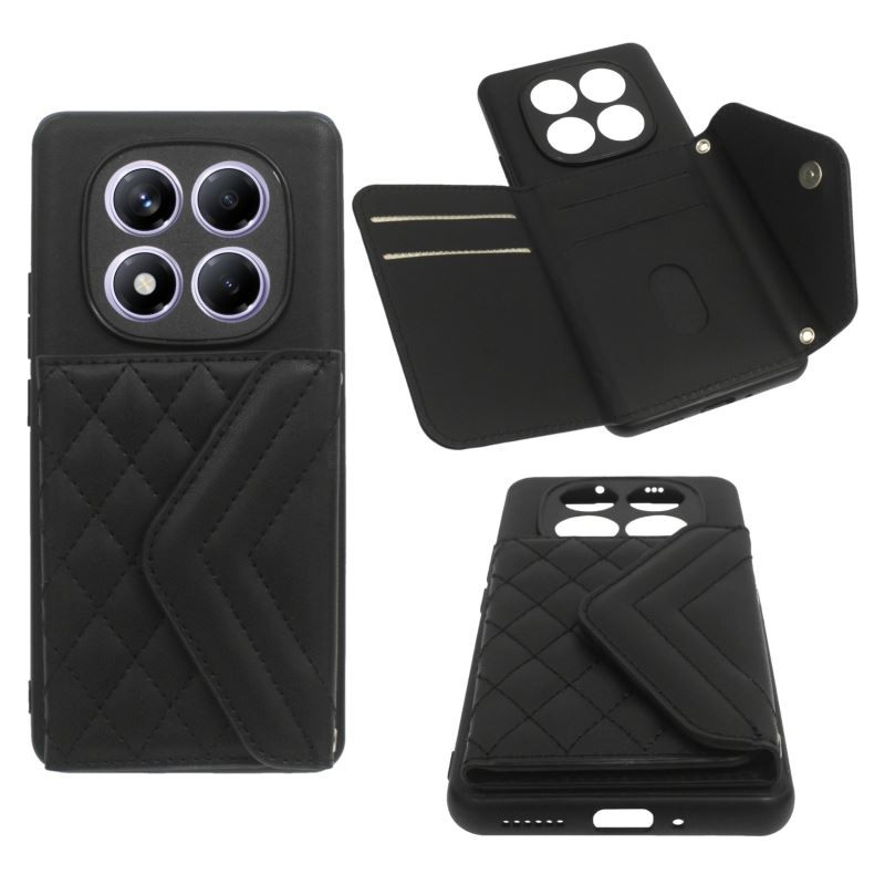 Etui Pocket Belle Strap na telefon Xiaomi Redmi Note 14 Pro 5G / 14 Pro+ 5G / POCO X7 5G czarne