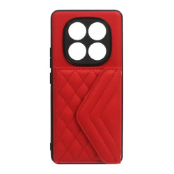 Etui Pocket Belle Strap na telefon Xiaomi Redmi Note 14 Pro 5G / 14 Pro+ 5G / POCO X7 5G czerwone