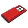 Etui Pocket Belle Strap na telefon Xiaomi Redmi Note 14 Pro 5G / 14 Pro+ 5G / POCO X7 5G czerwone