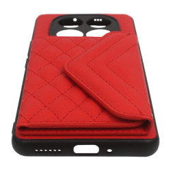 Etui Pocket Belle Strap na telefon Xiaomi Redmi Note 14 Pro 5G / 14 Pro+ 5G / POCO X7 5G czerwone