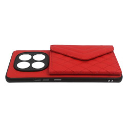 Etui Pocket Belle Strap na telefon Xiaomi Redmi Note 14 Pro 5G / 14 Pro+ 5G / POCO X7 5G czerwone
