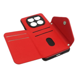 Etui Pocket Belle Strap na telefon Xiaomi Redmi Note 14 Pro 5G / 14 Pro+ 5G / POCO X7 5G czerwone