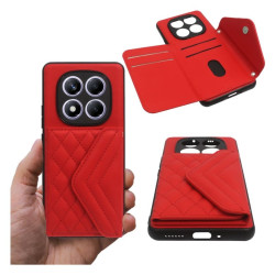 Etui Pocket Belle Strap na telefon Xiaomi Redmi Note 14 Pro 5G / 14 Pro+ 5G / POCO X7 5G czerwone