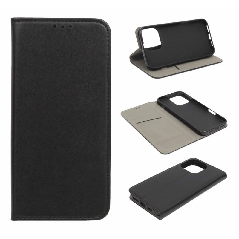 Etui Smart Magnet na telefon Apple iPhone 16 Pro Max A3296 czarne gładkie