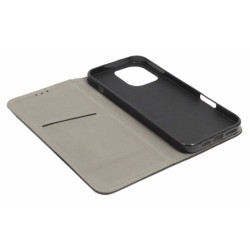 Etui Smart Magnet na telefon Apple iPhone 16 Pro Max A3296 czarne gładkie