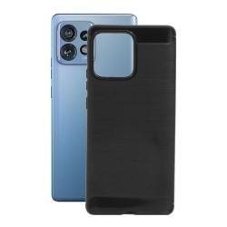 Etui Bumper Carbon LUX na telefon motorola edge 40 pro 5G czarne