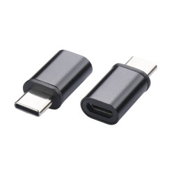 Adapter micro USB na USB-C czarny | Przejściówka 3.1