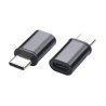 Adapter micro USB na USB-C 3.1 czarny do ładowania i transferu danych