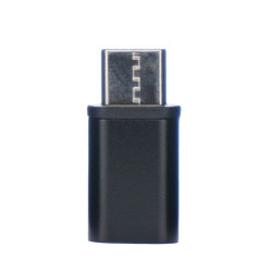 Adapter micro USB na USB-C czarny | Przejściówka 3.1