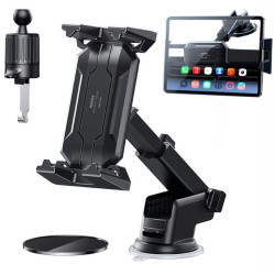 Uchwyt samochodowy do klatki wentylacyjnej / deski rozdzielczej / szyby na tablet / telefon / smartfon / nawigację / GPS 4w1