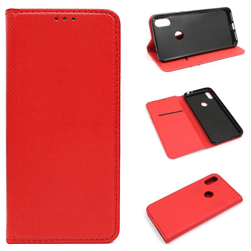 Etui Smart Magnet na telefon motorola one XT1941 / p30 play XT1943 czerwone