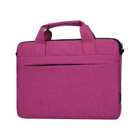 Torba do laptopa 14 - 15,6 cali z paskiem na ramię różowa