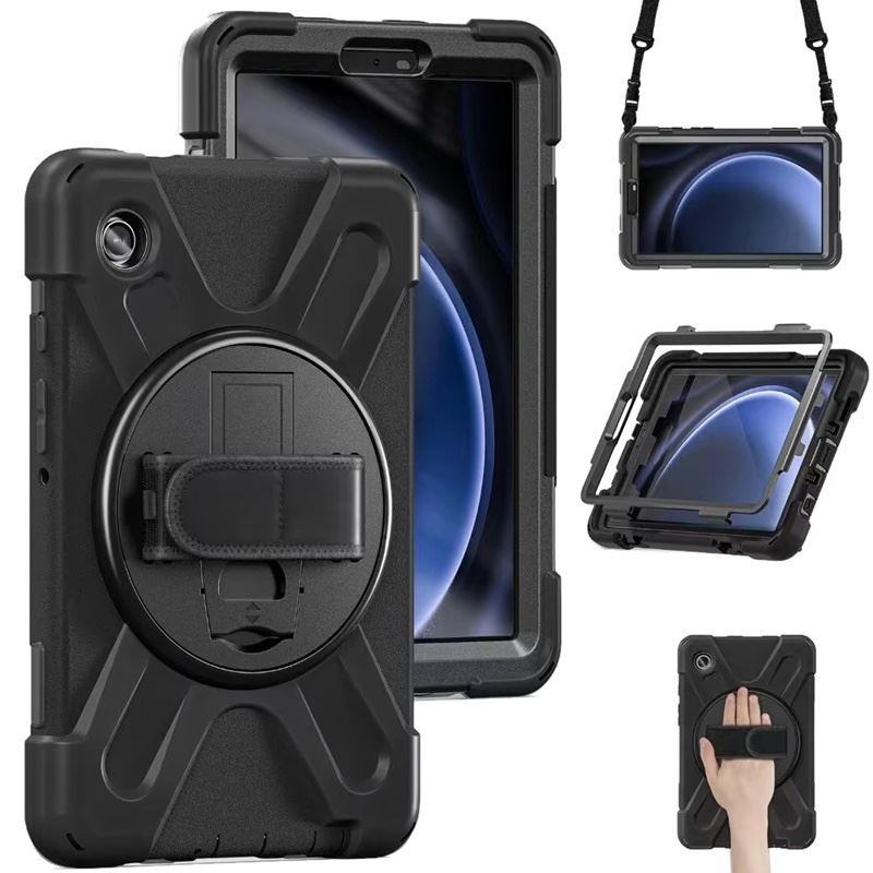 ETUI SOLID 360 na tablet Samsung Galaxy Tab A9 LTE X115 WiFi X110 8.7" cali czarne