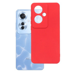 Etui Silicon Case na telefon OPPO Reno 11 F CPH2603 czerwone MATT
